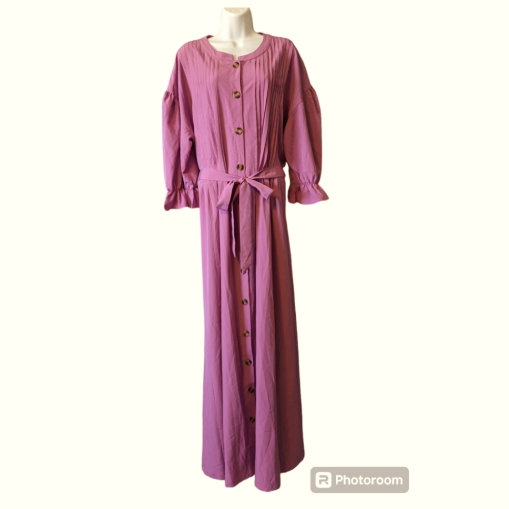 NEW Made With Love Bubblegum Pink Maxi Long Dress Sz. XXL NWT